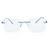 Redex Rimless Rectangle Optical Premium Reading Glasses For Men And Women Reading Power Glasses For Men & Women (1.00, BLUE) view 1