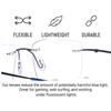 Redex Rimless Rectangle Optical Premium Reading Glasses For Men And Women Reading Power Glasses For Men & Women (1.00, BLUE) view 2