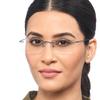 Redex Rimless Rectangle Optical Premium Reading Glasses For Men And Women Reading Power Glasses For Men & Women (1.00, BLUE) view 4