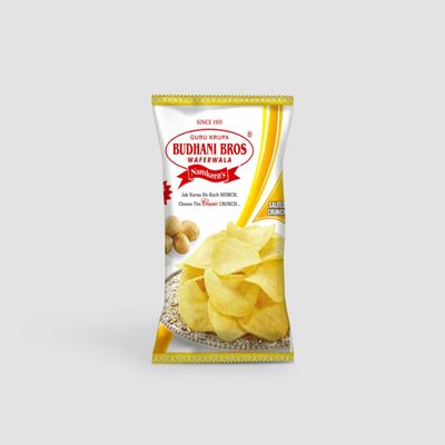 Budhani Potato Wafers Salted - (Pack of 1,165 gm)