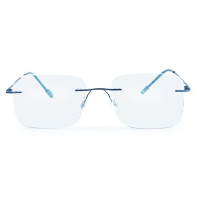 Redex Rimless Rectangle Optical Premium Reading Glasses For Men And Women Reading Power Glasses For Men & Women (0.50, BLUE)