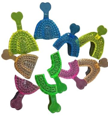 Dental Tool Atraumatic Plastic Impression Tray (Set Of10)