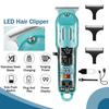 Bennort Rechargeable Hair Trimmer, Beard Trimmer For Men, All-In-One Electric Cordless Beard & Hair Trimmer, Adjustable Hair Clippers With 4 Limit Combs Body Hair Trimmers Kit For Home Use, Blue view 2