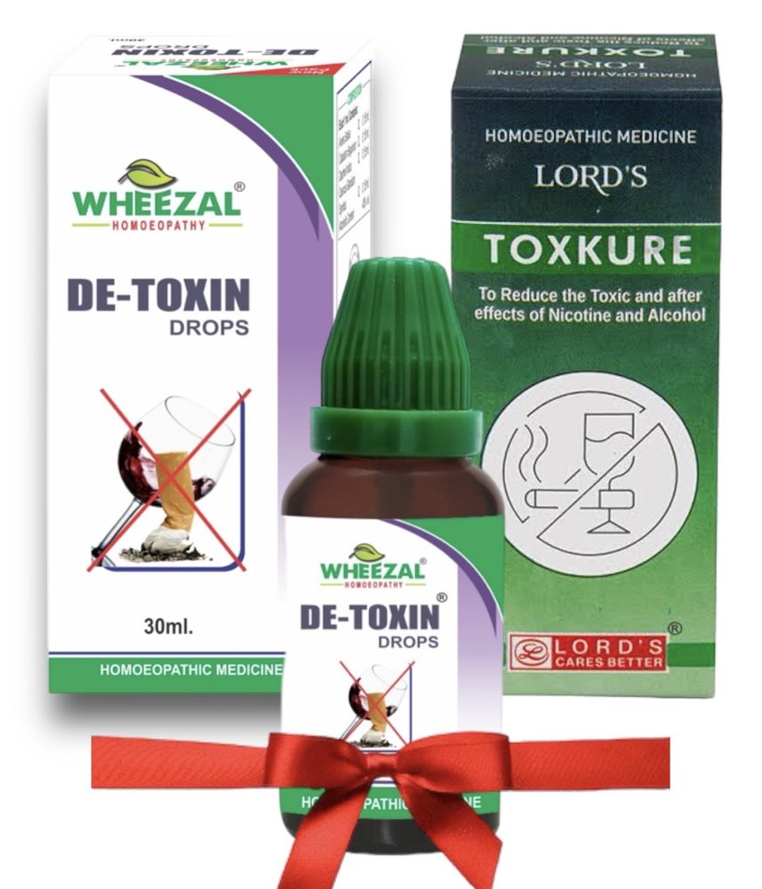 Med-001 Wheezal De Toxin Drops & ToxCure Drops COMBO - FULL_Course
