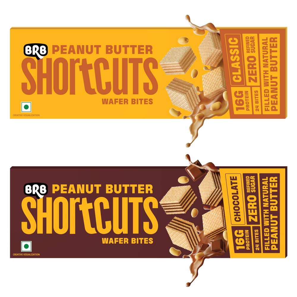 BRB Shortcuts - Peanut Butter Wafer Bites - Classic & Chocolate Combo