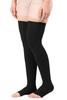 Medical Compression Stockings for Varicose Veins || Upto Mid-Thigh || COTTON FABRIC || HIGH COMPRESSION || With Stitching || Unisex || Breathable || (4XL, Black) view 3