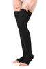 Medical Compression Stockings for Varicose Veins || Upto Mid-Thigh || COTTON FABRIC || HIGH COMPRESSION || With Stitching || Unisex || Breathable || (4XL, Black) view 4