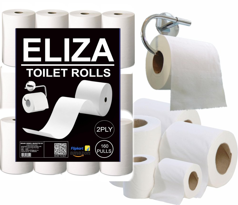 Eliza Toilet Roll Ultra Soft Pack of 24 (160 Pulls) Toilet Paper Roll (2 Ply, 160 Sheets)