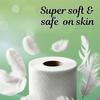 Ella 2 Ply Toilet Paper Tissue Roll I Pack of 6 I 230 Pulls x 6 Rolls I 1380 Pulls I Soft and highly absorbent bathroom tissue I 100% natural virgin cellulose fiber view 4