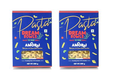 DREAM BOWLS | PASTA AMORI COMBO| 100% Durum Wheat | No Maida | No Preservative | Pack of 2 | 500g each