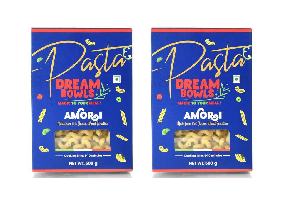 DREAM BOWLS | PASTA AMORI COMBO| 100% Durum Wheat | No Maida | No Preservative | Pack of 2 | 500g each