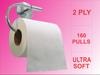 Eliza Disposable Soft Toilet Roll Pack of 24 (160 Pulls) Toilet Paper Roll (2 Ply, 160 Sheets) view 3