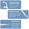 3 in 1 Tooth Cleaning Fresh Dental Floss Toothpick Cleaners,Oral Care Plastic Disposable Teeth Flossing Thread Toothpicks Stick Set for Fresh, Healthy and Breath Gums(Pack of 50pcs) view 3