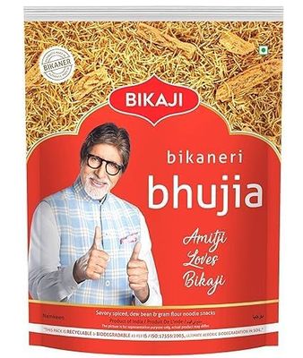 Bikaji Bikaneri Bhujia| Namkeen Sev| 400 Gm Each| Pack of 3| 1200Gm