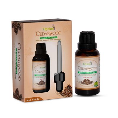 Edysian 100% Natural Cedarwood Essential Oil | Natural Undiluted Therapeutic Grade For Skin, Hair, Massage And Aromatherapy | For Grounding, Relaxation, And Topical Application | Steam Distilled (15ml).