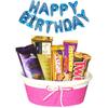 SFU E Com Chocolate Celebration Hamper With Your Fav. Person | Happy Birthday Foil Ballons Letters With Chocolate Gift Hamper | Birthda Chocolate Gift Combo | 101 view 1