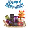 SFU E Com Beautiful Chocolate Gift Hamper With Brown Teddy | Happy Birthday Foil Ballons Letters With Chocolate Gift Hamper | Birthda Chocolate Gift Combo | 538 view 1