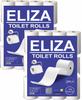 Eliza Hygienic Value Plus Toilet Paper Roll Pack of 12 (160 Pulls Each) 1920 Sheets (Toilet Paper/Toilet Roll/Tissue Roll) - 9.8 x 10 cm Pack of 12 Toilet Tissue Paper Rolls (12x 160) Pulls (1920) view 1