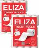 Eliza Disposable Toilet Paper Roll 3 Ply Pack of 12 (160 Pulls Each) 1920 Sheets Paper (Toilet Paper/Toilet Roll/Tissue Roll) - 9.8 x 10 cm Pack of 12 Toilet Tissue Paper Rolls (12x 160) Pulls (1920) view 1
