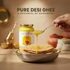 Love of India A2 Ghee 1 Litre | Rathi Cow Bilona Ghee | Extracted From Fresh Curd-Churned Cow Milk | Pure Desi Ghee for Everyday Use, Cooking, Tadkas & Puja view 3