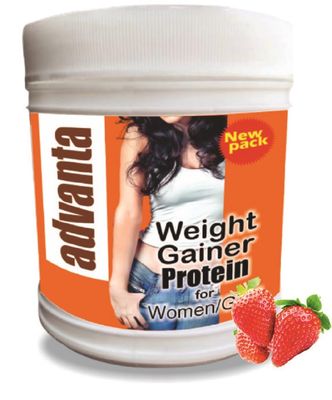 Advanta Women Weight & Mass Gainer Protein Powder  500 g Strawberry