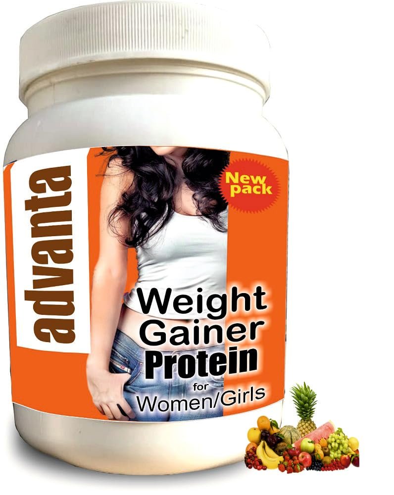 Advanta Women Weight & Mass Gainer Protein Powder  1 kg Mixed Fruit