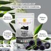 REEN NATURALS Bamboo Activated Charcoal powder Ideal for skin and teeth | Removes dead skin, Detoxify Skin and Teeth Whitening | Bamboo Charcoal powder | 100 gms Pack view 3