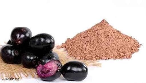 BSD Organics Naval Kottai Powder/Jamun seed powder, Jamblang/Neredu Ginjalu/Syzygium Cumini Nut/Neereedu Powder - 100 Gram