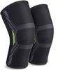 KEYCRAZEKnee Support for Men (1Pair) Ortho Knee Cap Women | Knee Sleeves for Running Jogging Gym Squats | 4 Way Compression Knee Sleeves | Sleeves for Sports Arthritis Pain (Green and Black, S) (M) view 1