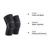 KEYCRAZEKnee Support for Men (1Pair) Ortho Knee Cap Women | Knee Sleeves for Running Jogging Gym Squats | 4 Way Compression Knee Sleeves | Sleeves for Sports Arthritis Pain (Green and Black, S) (M) view 4