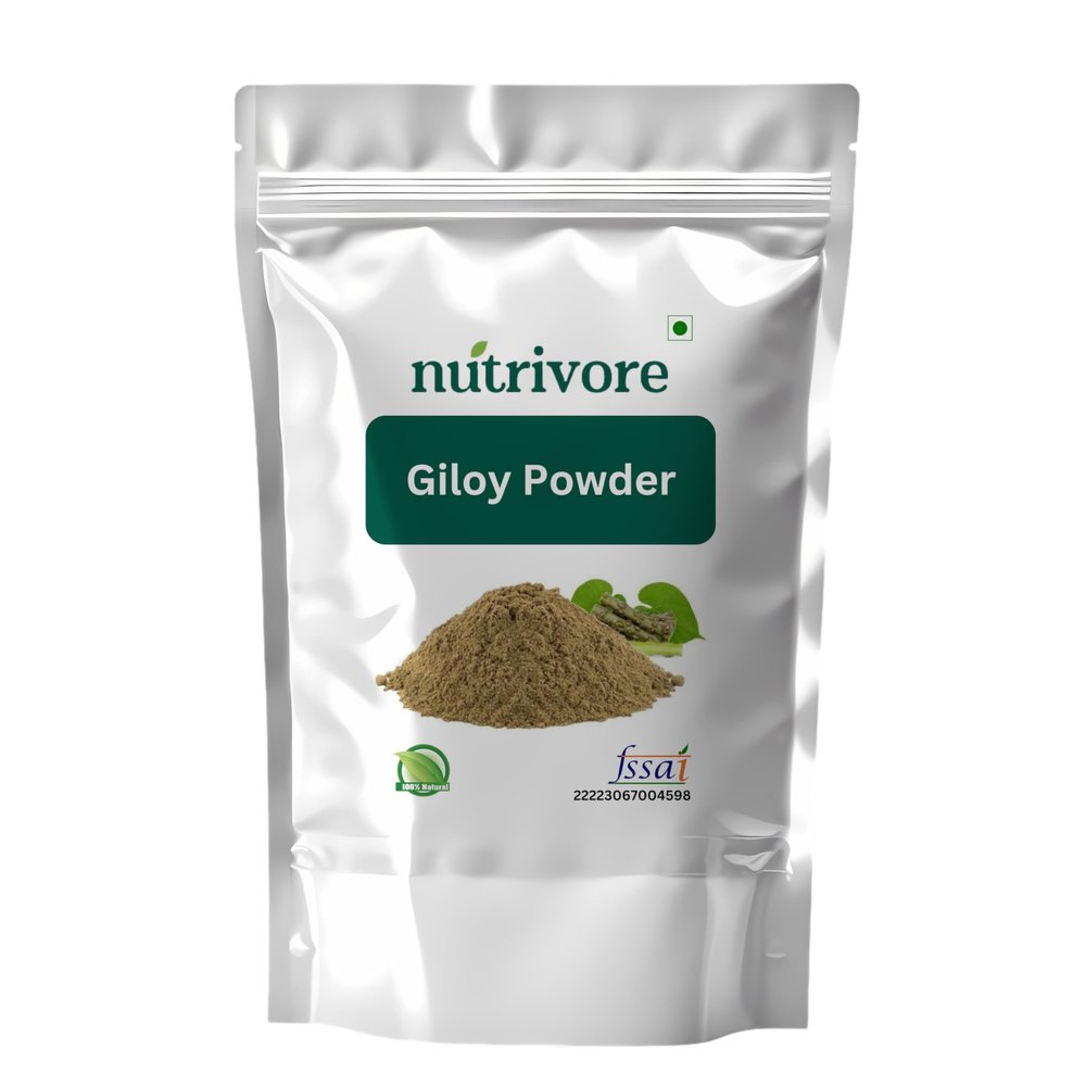 Nutrivore Giloy/Guduchi/Gulvel Powder 400 Gram Pure & Natural No Added Presevatives Tinospora Cordifolia/Amruthavalli podi