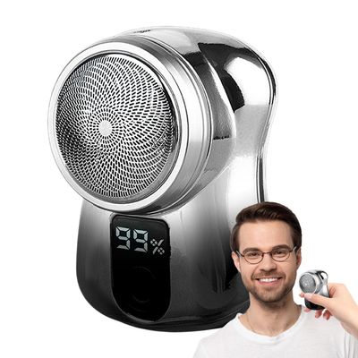 FABOBJECTS Travel Electric Razor | Electric Shavers for Men Face | USB Rechargeable Power Display Mobile Pocket Size Shaver, Precision Trimmer, Washable Travel Foil Shaver Hair