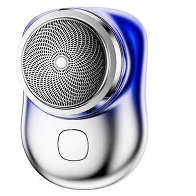 Compact Electric Razor Designed for Men, Offering USB Rechargeable Capability, Wet/Dry Shaving Flexibility, and Easy One-Button Use - Ideal for Seamless Grooming at Home, in the Car, Multicolor
