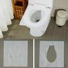 F FABOBJECTS Toilet Seat Papers - Universal 10PCS Comfortable Portable Toilet Paper Seats | Soft Water Soluble Paper Toilet Liners Wood Pulp Paper Flushable for Hospitals Train Stations Malls view 2
