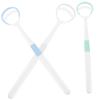 FABOBJECTS 3pcs Tongue Brush Portable Tongue Cleaner for Adults Metal Tongue Scraper Tough Scraper Tongue Scraper for Silicone Spatula Copper Tongue Scraper Supplies Silica Gel Household view 1