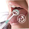 FABOBJECTS 3pcs Tongue Brush Portable Tongue Cleaner for Adults Metal Tongue Scraper Tough Scraper Tongue Scraper for Silicone Spatula Copper Tongue Scraper Supplies Silica Gel Household view 2