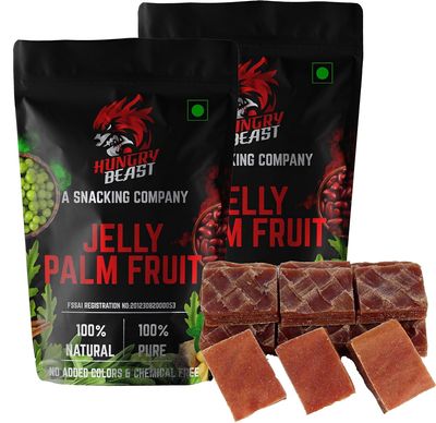 Fresh and Natural Traditional Palm Jelly | Toddy Palm Fruit Jelly | Toddy Palm Jelly | Tati Tandra | Thaati chapa (Vitamins B and C, iron, zinc, calcium, potassium) - 50 Grams (Pack of 2)