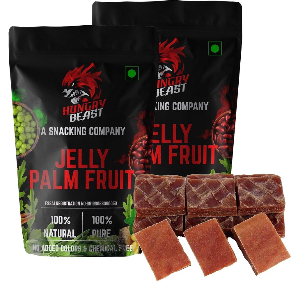 Fresh and Natural Traditional Palm Jelly | Toddy Palm Fruit Jelly | Toddy Palm Jelly | Tati Tandra | Thaati chapa (Vitamins B and C, iron, zinc, calcium, potassium) - 50 Grams (Pack of 2)