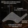 Prime Transparent Beard Shaping & Styling Comb/Beard Shaper Tool for Mustache Sideburns, Jaw Cheek/Neck Line, Symmetric/Curve/Step Cut for Men and Boys (Beard Comb Multicolour) view 2
