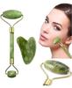 Marble Jade roller Face Massager Double Rollers Antiaging Face Eye Neck Foot Massage Tool Stimulating Blood Flow (Green) view 4