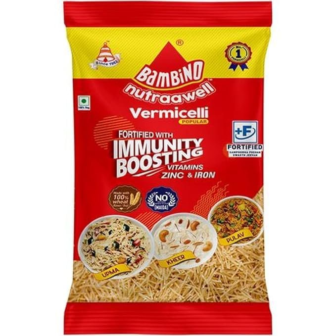 Bambino Vermicelli| Sewaiyan| 400 Gm Each| Pack of 2| 800 Gm