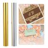 3NH 4 Rolls Gold & Silver Hot Foil Paper, Hot Foil Roll Used with Hot Foil Pen view 2