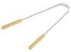 Midazzle Stainless Steel Tongue Cleaner for Men and Women with Brass Handle, Adults Pure Stainless Steel Tongue Cleaner for fresh breath improved Taste Sense & Bacteria Removal view 3