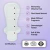 Flawsome Ultra Soft Sanitary Pads| Plant Based, Biodegradable | 10 Pads  L (285mm, Light-Medium Flow) | Rash-Free, Leak-Proof & Breathable | 100% Toxin-Free | Extra Absorbent with Disposal Pouch view 4