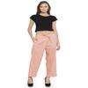 Aarsha Women's Peach Solid Cotton Pants (XS to 7XL) view 4