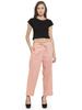 Aarsha Women's Peach Solid Cotton Pants (XS to 7XL) view 4