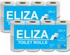 Eliza 2 Ply Toilet Paper RolL Pack of 16 (160 Pulls Each) 2560 Sheets Disposable Paper (Toilet Paper/Toilet Roll/Tissue Roll) - 9.8 x 10 cm Pack of 16 Toilet Tissue Paper Rolls (16 x 160) Pulls (2560) view 1