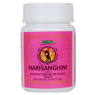 GREENGOLD Nari Sanghini Capsules | Ayurvedic Womens Wellness | Supports Hormonal Balance & Menstrual Health | Relief from PMS & Menopause Symptoms | 100% Natural