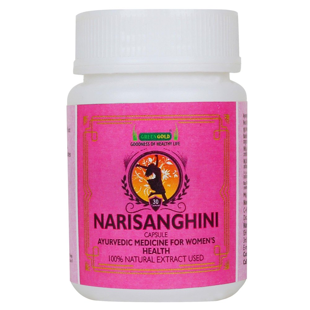 GREENGOLD Nari Sanghini Capsules | Ayurvedic Womens Wellness | Supports Hormonal Balance & Menstrual Health | Relief from PMS & Menopause Symptoms | 100% Natural