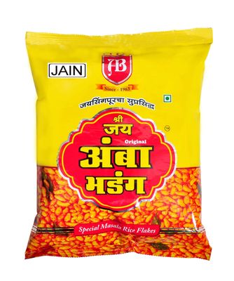Jay Amba Bhadang | With peanuts | famous Kolhapuri veg snacks | Tasty Namkeen (NON GARLIC, 400GM X 6)